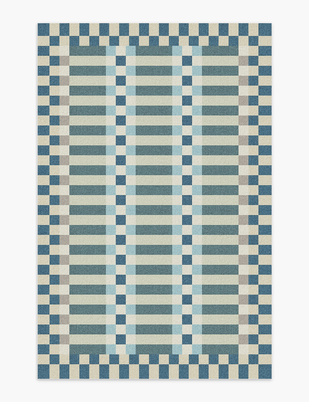 Curtain Call Dusty Teal Washable Rug