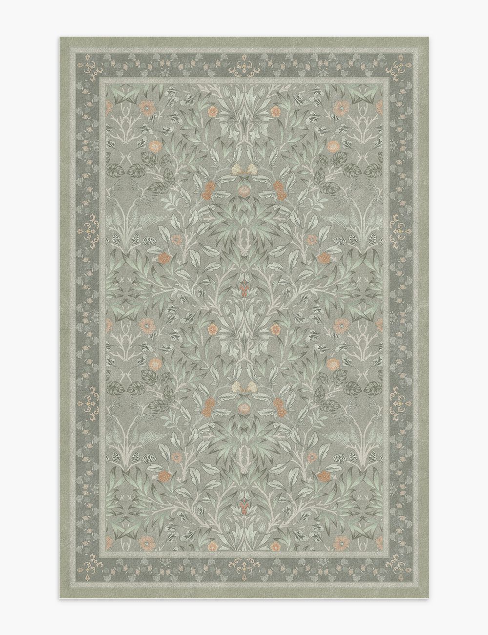 Mythic Botany Soft Sage Washable Rug