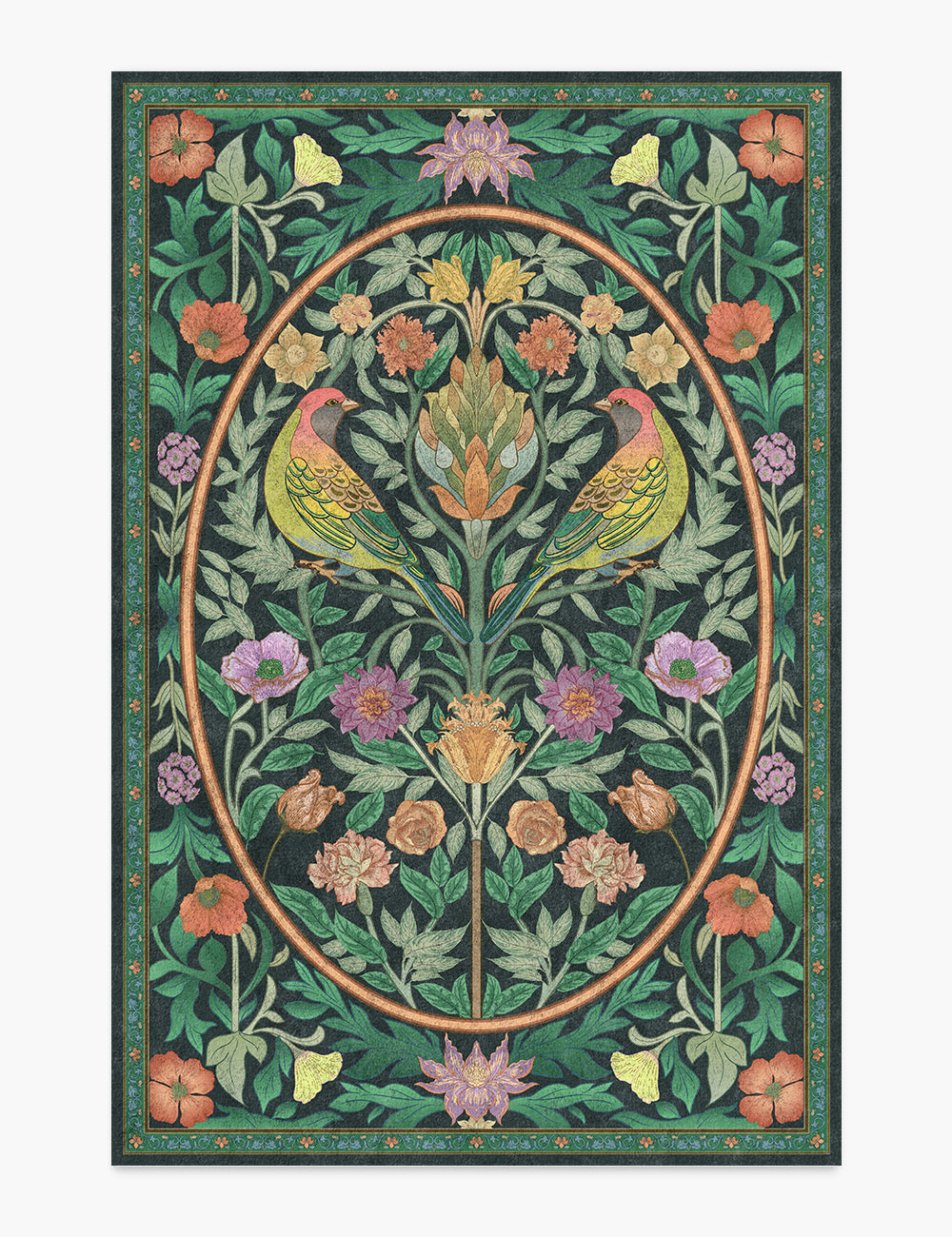 Orchard Keepsake Verdant Jewel Washable Rug