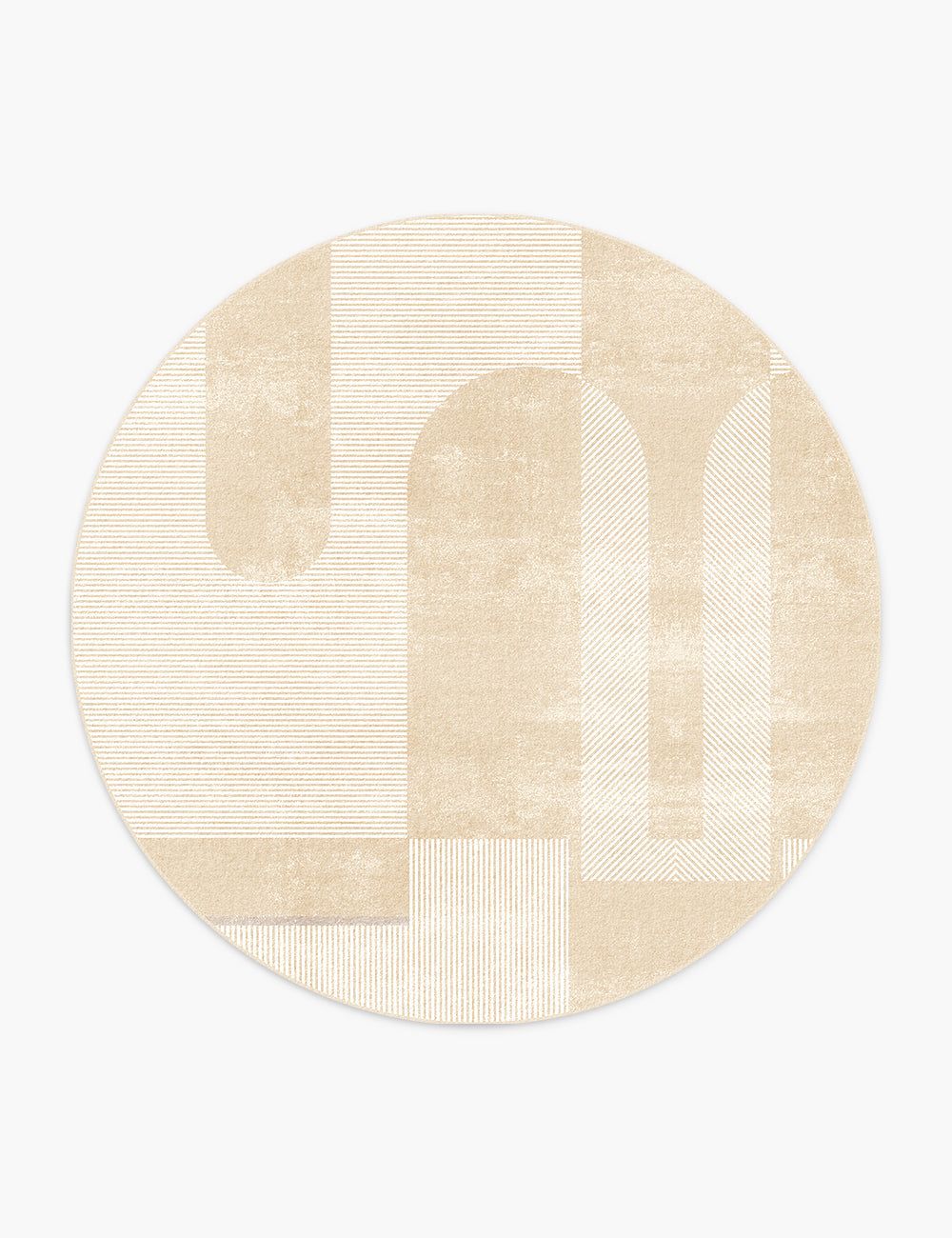 Golden Hour Warm Beige Washable Rug