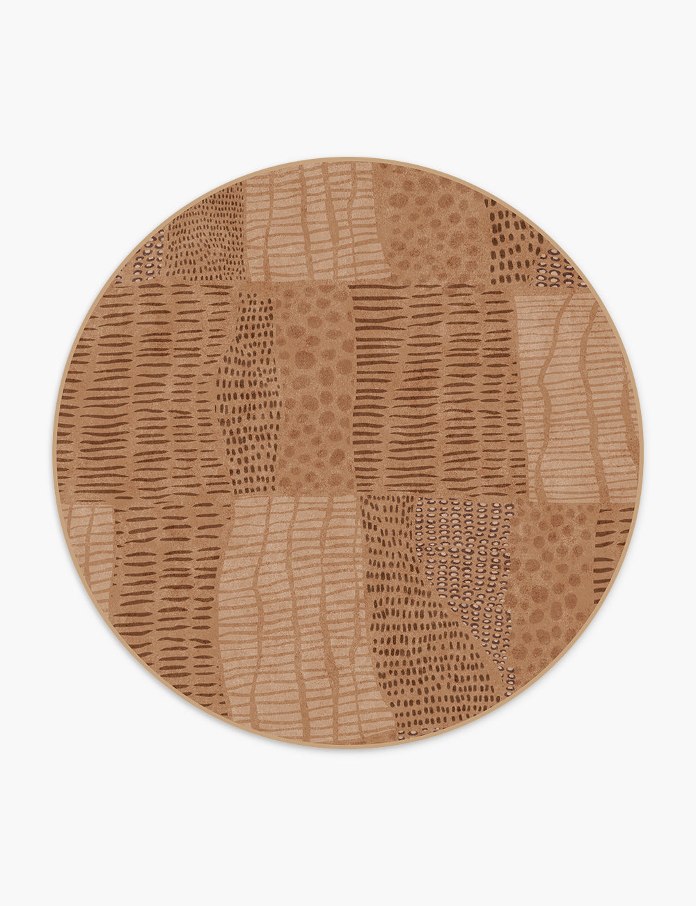 Pebble Path Warm Brown Washable Rug