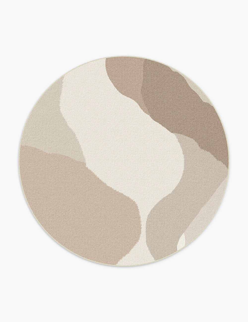 Ragged Ripple Almond Cream Washable Rug