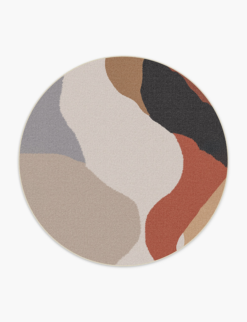 Ragged Ripple Ember Patch Washable Rug