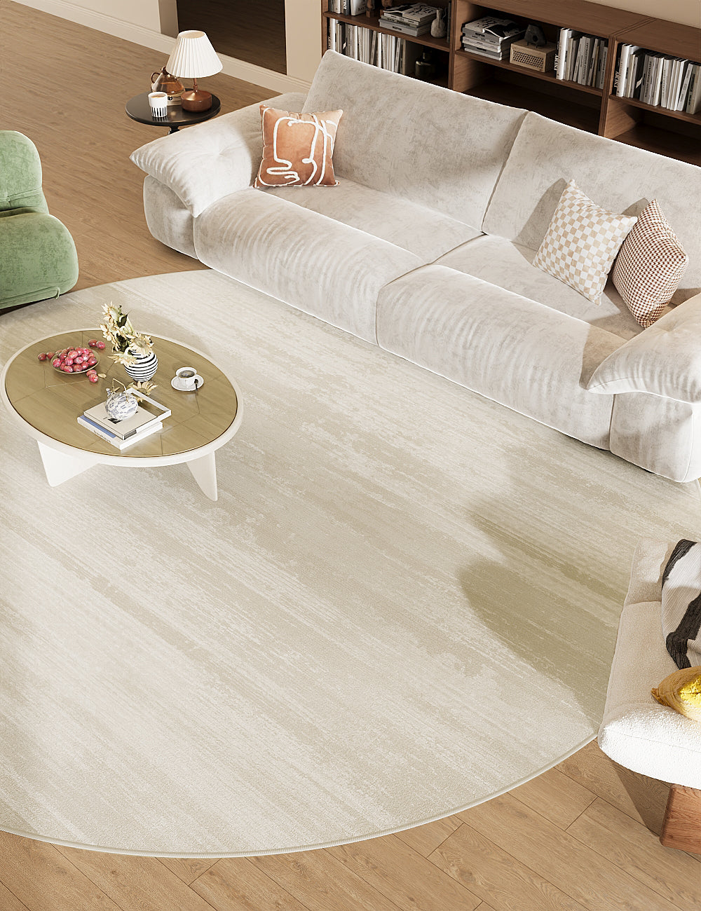 Savanna Horizon Candlelit Beige Washable Rug