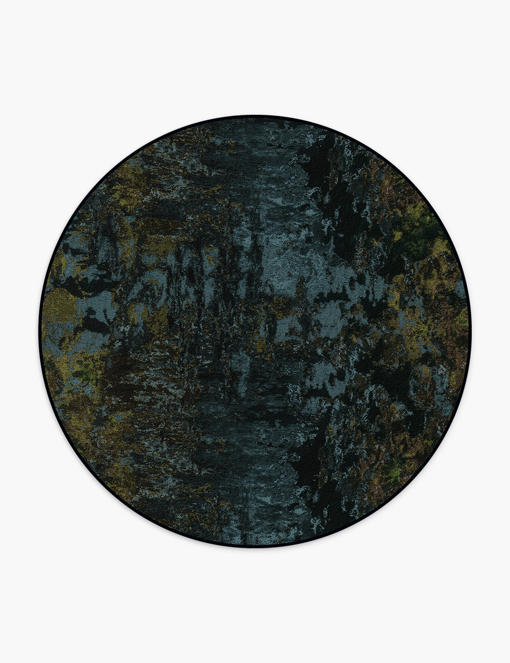 Silent Grove Dark Cyan Washable Rug