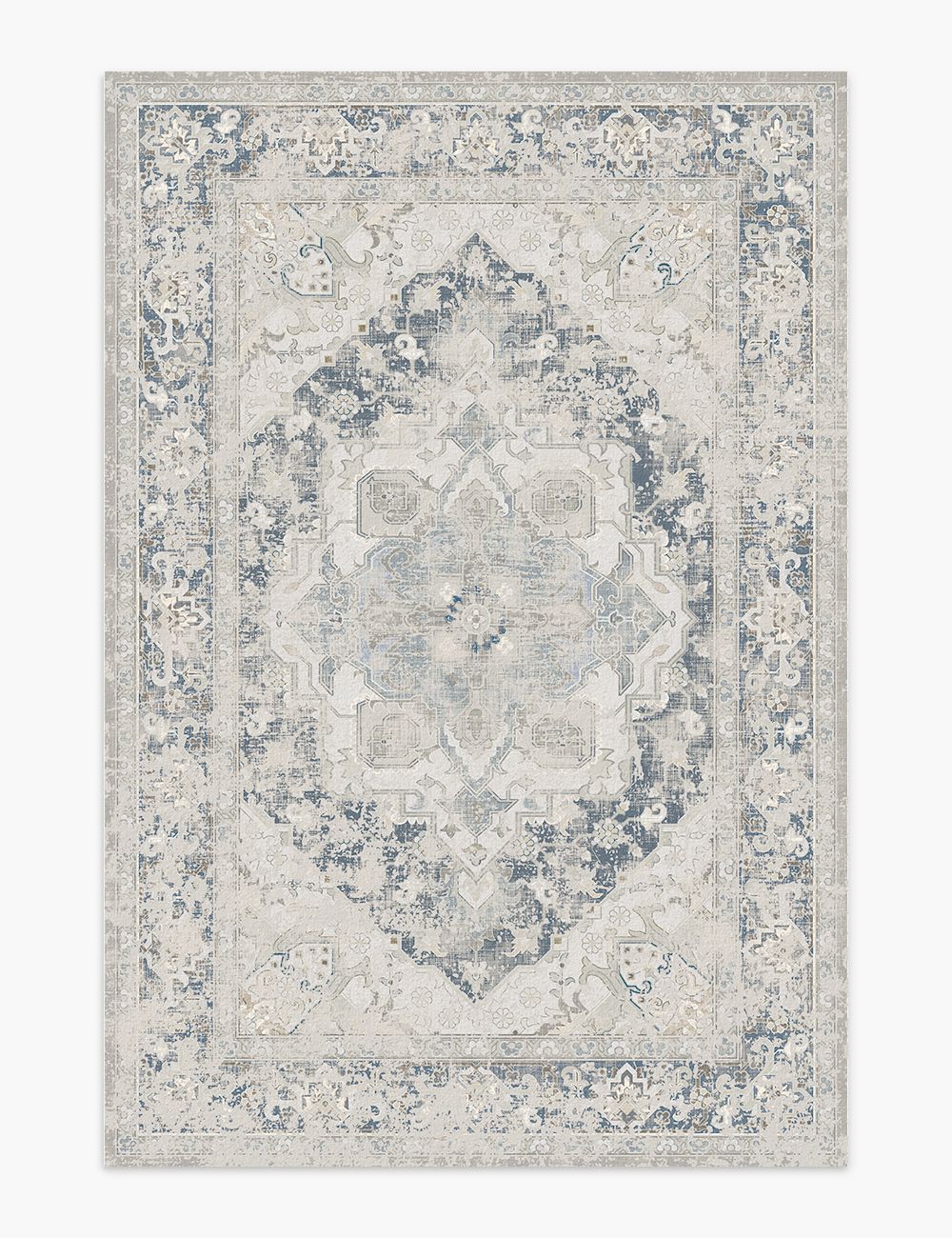 Boutique Revival Moonstone Grey Washable Rug