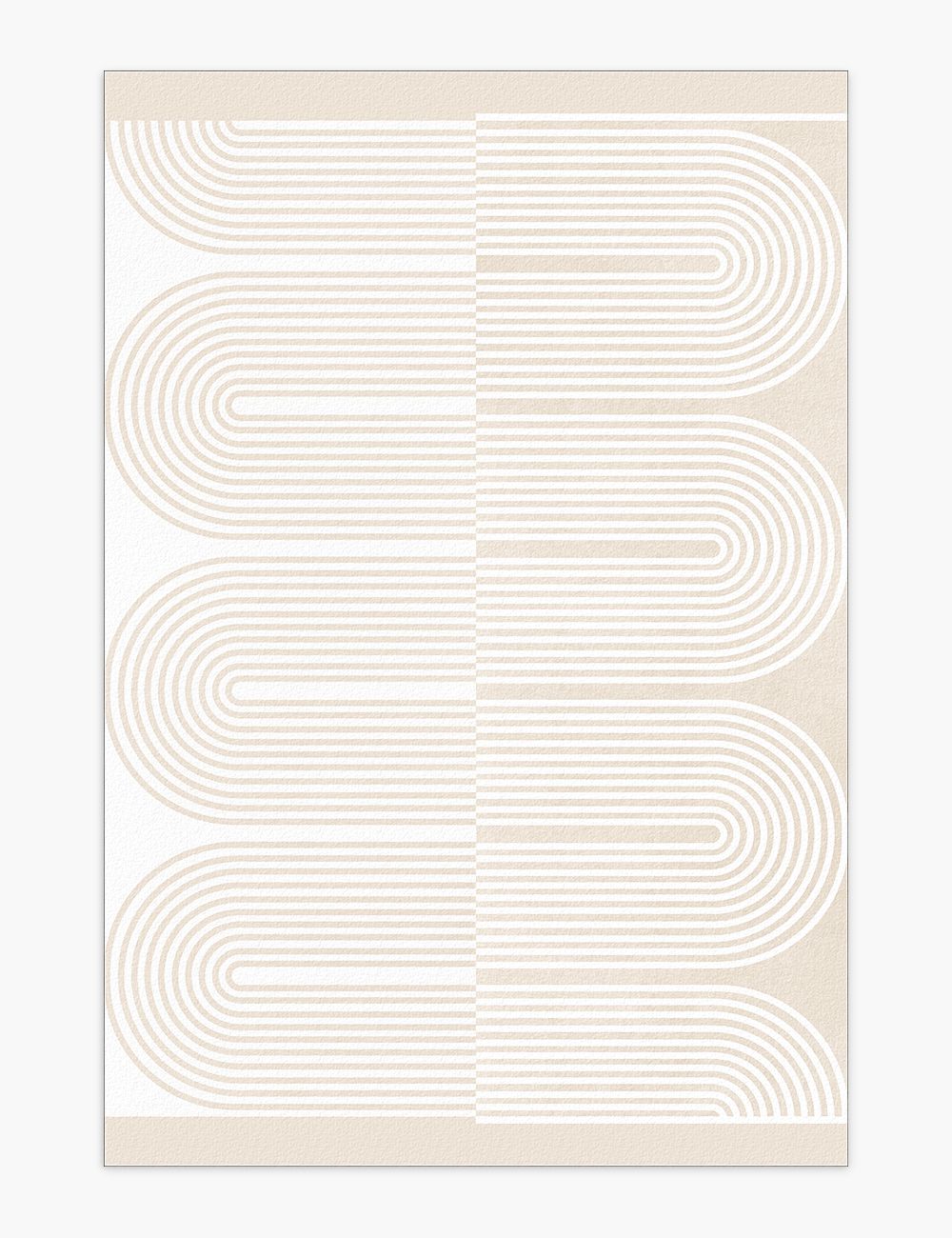 Infinity Path Light Tan Washable Rug