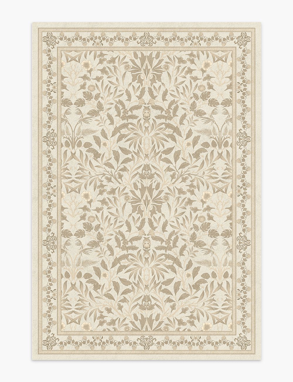 Mythic Botany Antique Linen Washable Rug