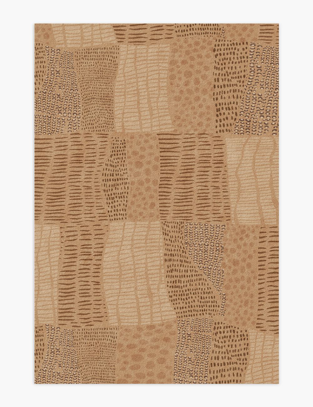 Pebble Path Warm Brown Washable Rug