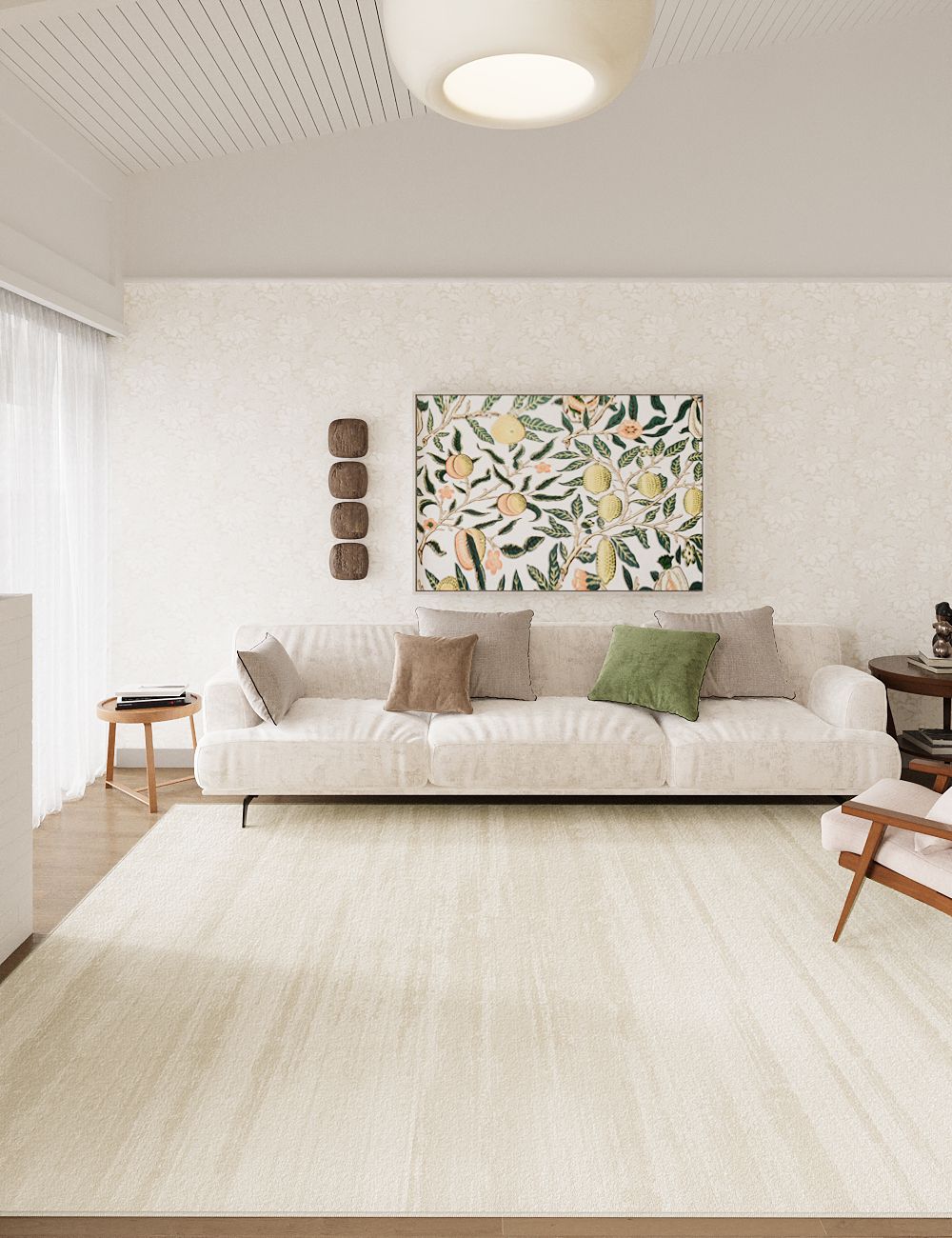 Savanna Horizon Candlelit Beige Washable Rug