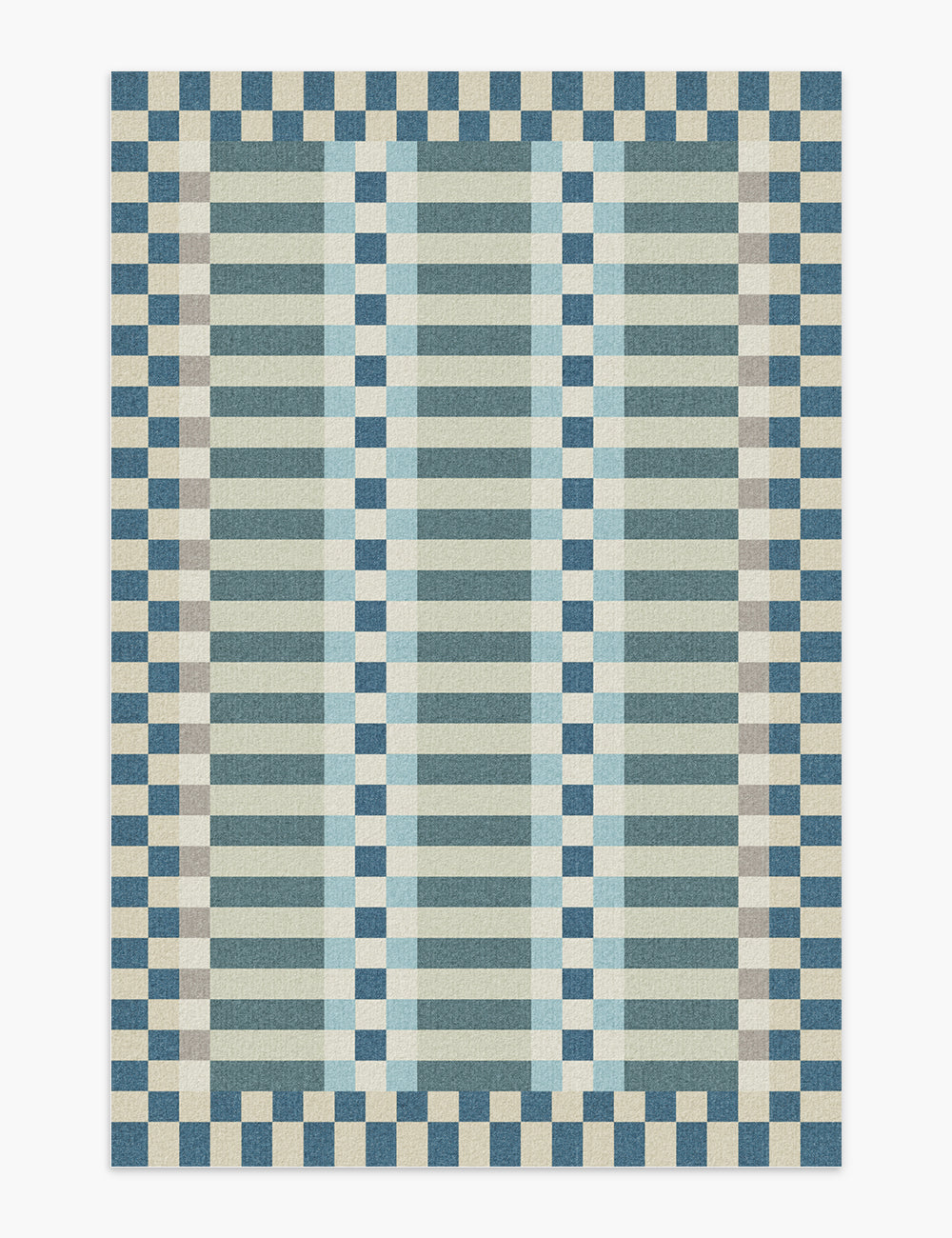 Curtain Call Dusty Teal Washable Rug