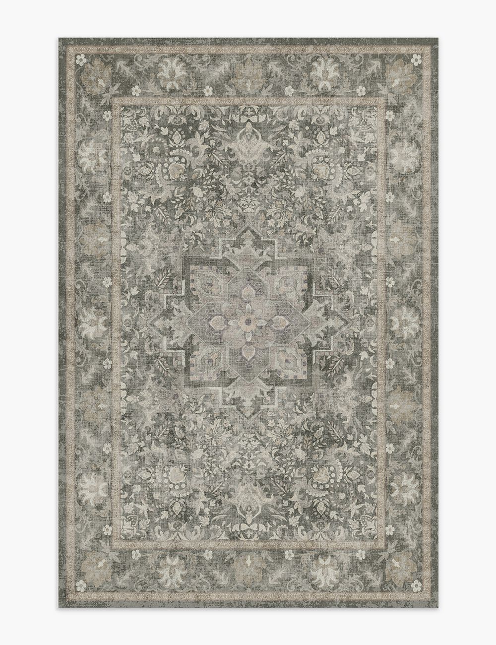 Fleeting Spring Muted Sage Washable Rug