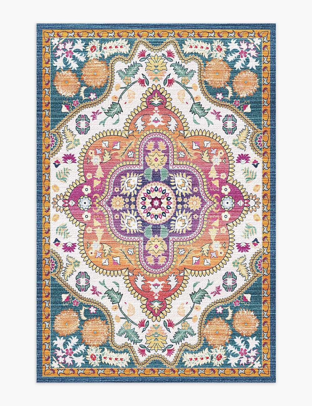Harmonia's Garden Multicolour Washable Rug