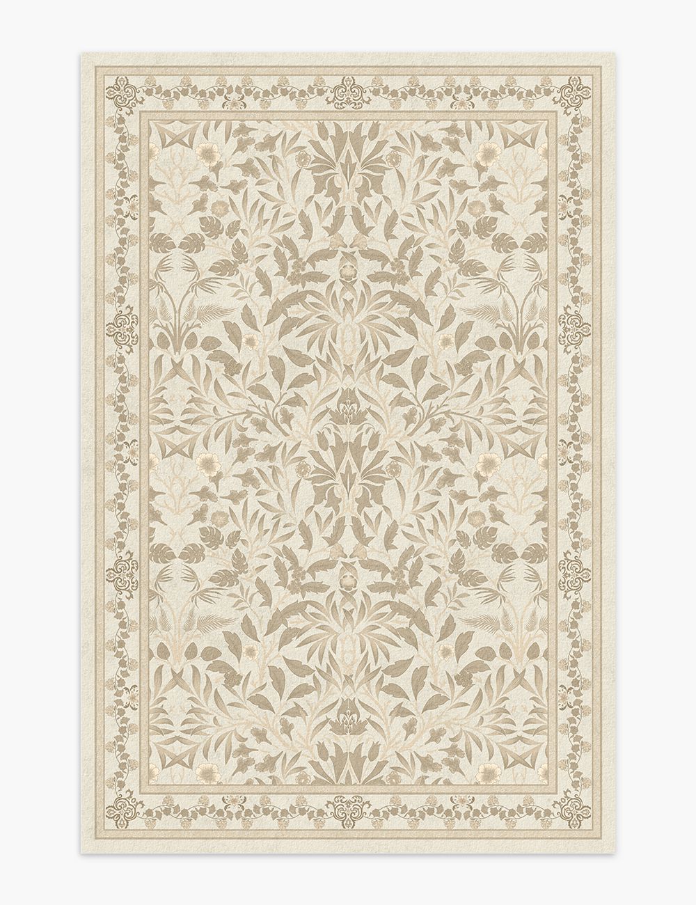 Mythic Botany Antique Linen Washable Rug