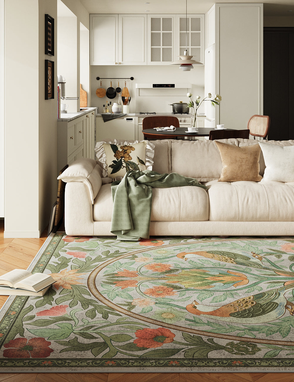 Orchard Keepsake Blush Pink Washable Rug