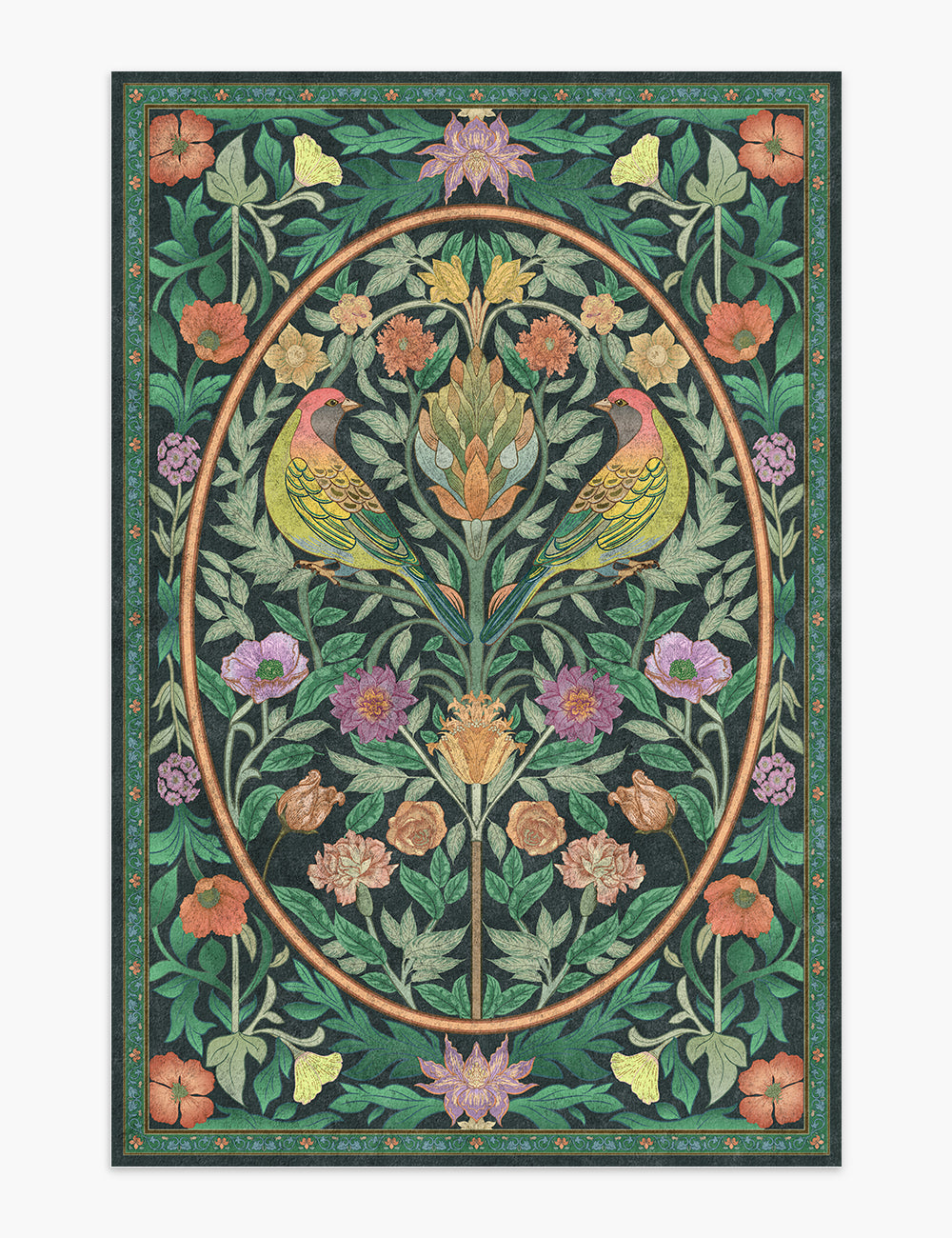 Orchard Keepsake Verdant Jewel Washable Rug