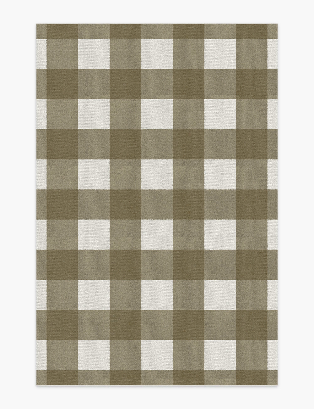 Retro Grid Yellow & Brown Washable Rug