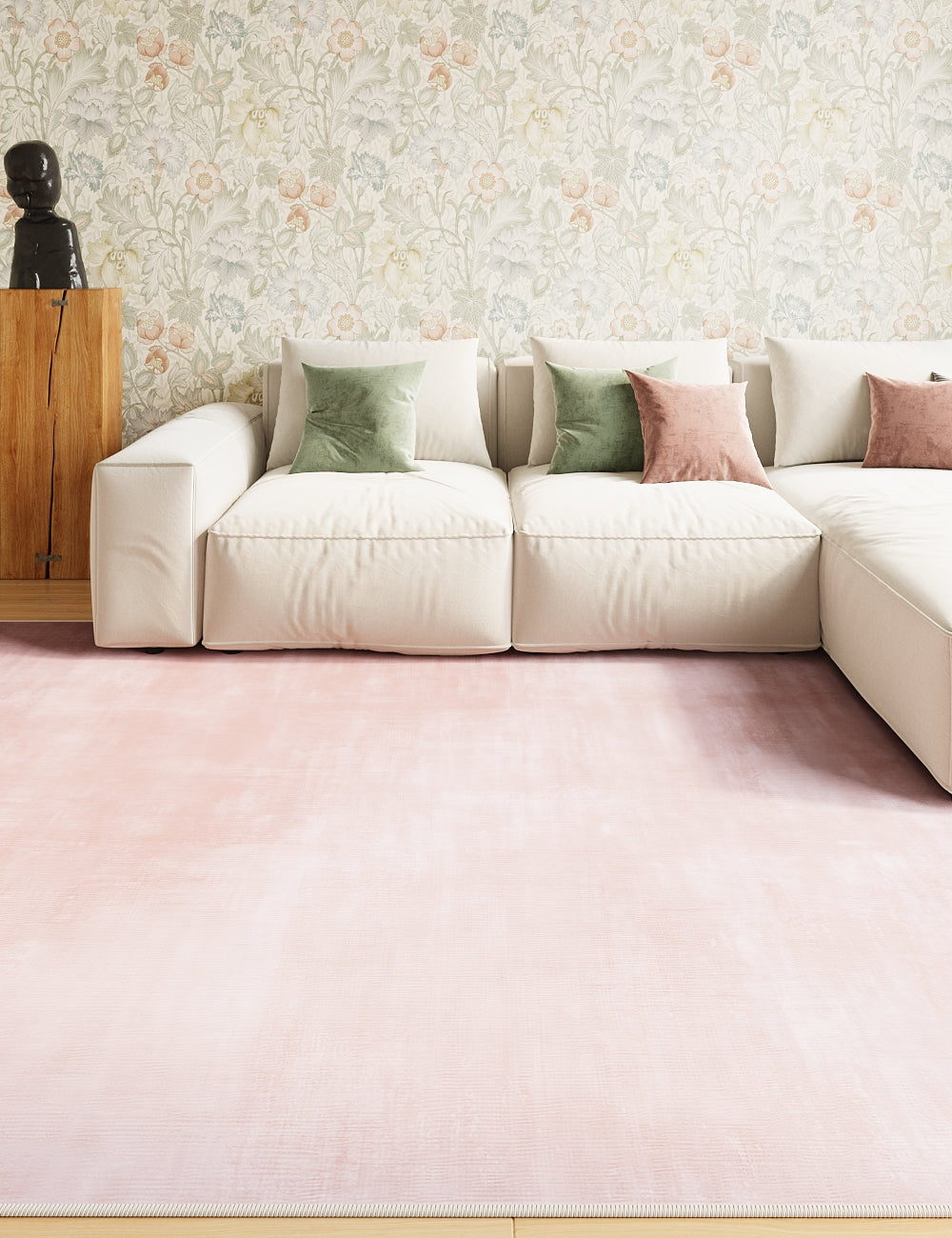 Sunkissed Diamond Quartz Pink Washable Rugs