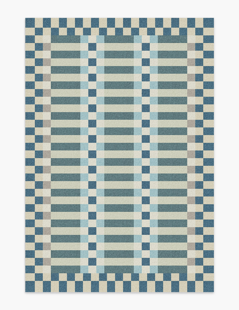 Curtain Call Dusty Teal Washable Rug
