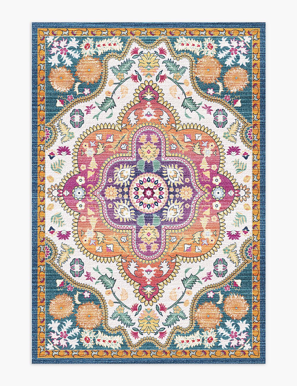 Harmonia's Garden Multicolour Washable Rug