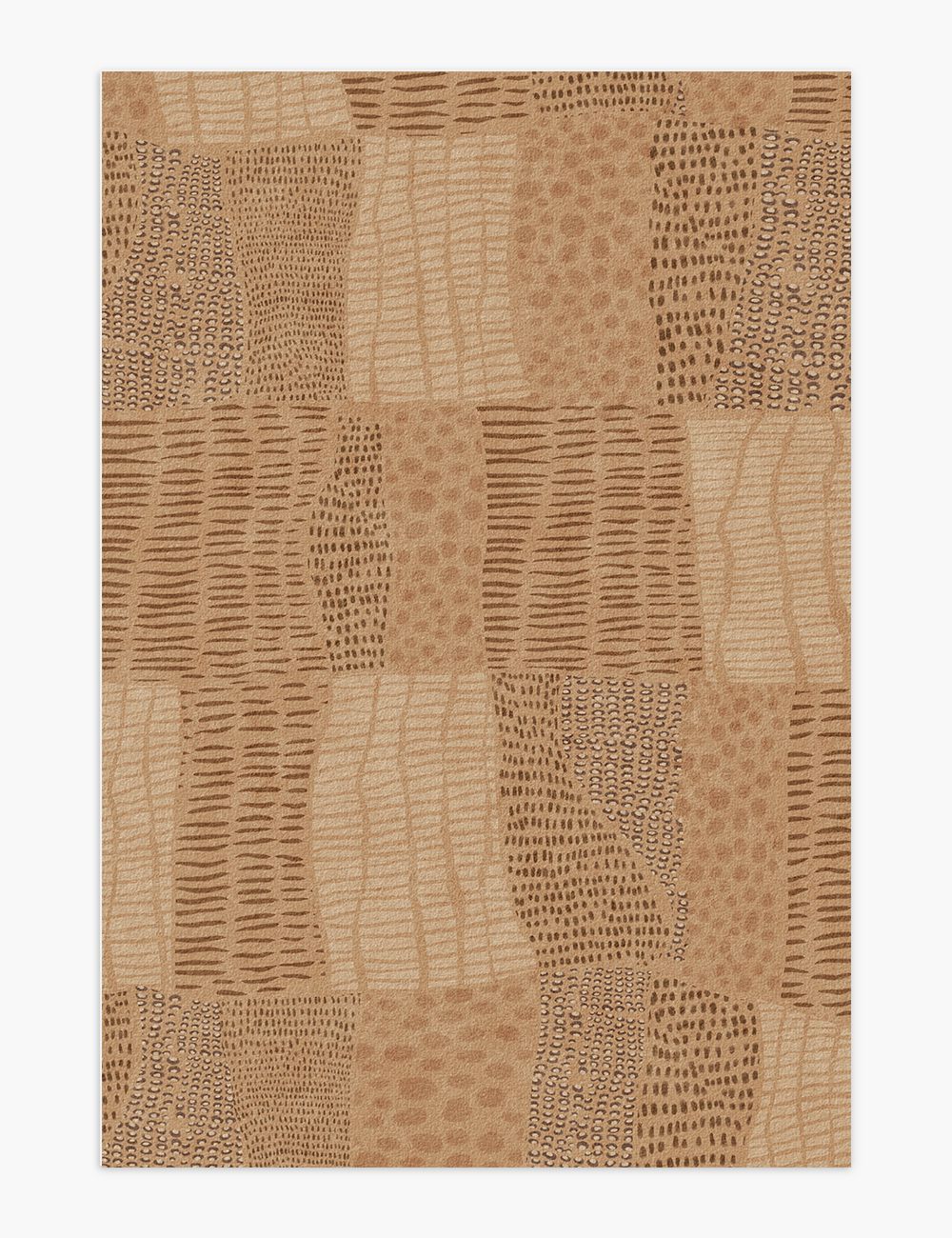 Pebble Path Warm Brown Washable Rug