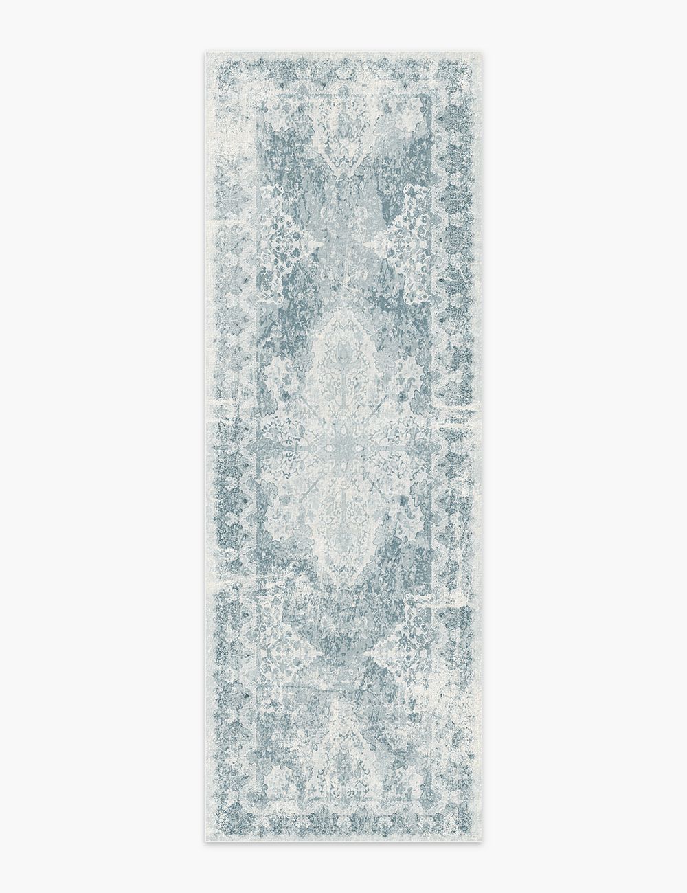 Boutique Revival Ice Blue Washable Rug