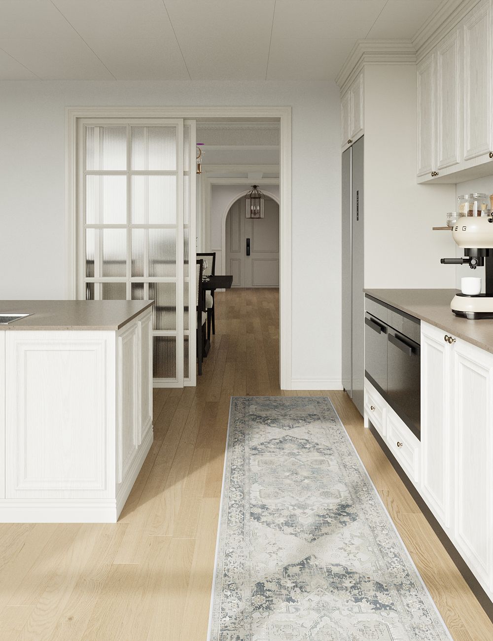 Boutique Revival Moonstone Grey Washable Rug