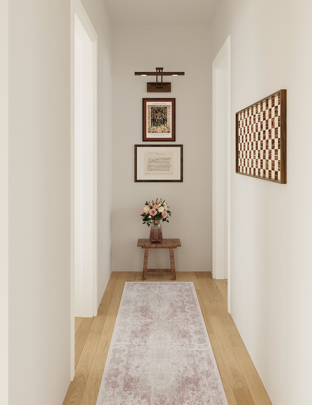 Boutique Revival Rose Blush Washable Rug