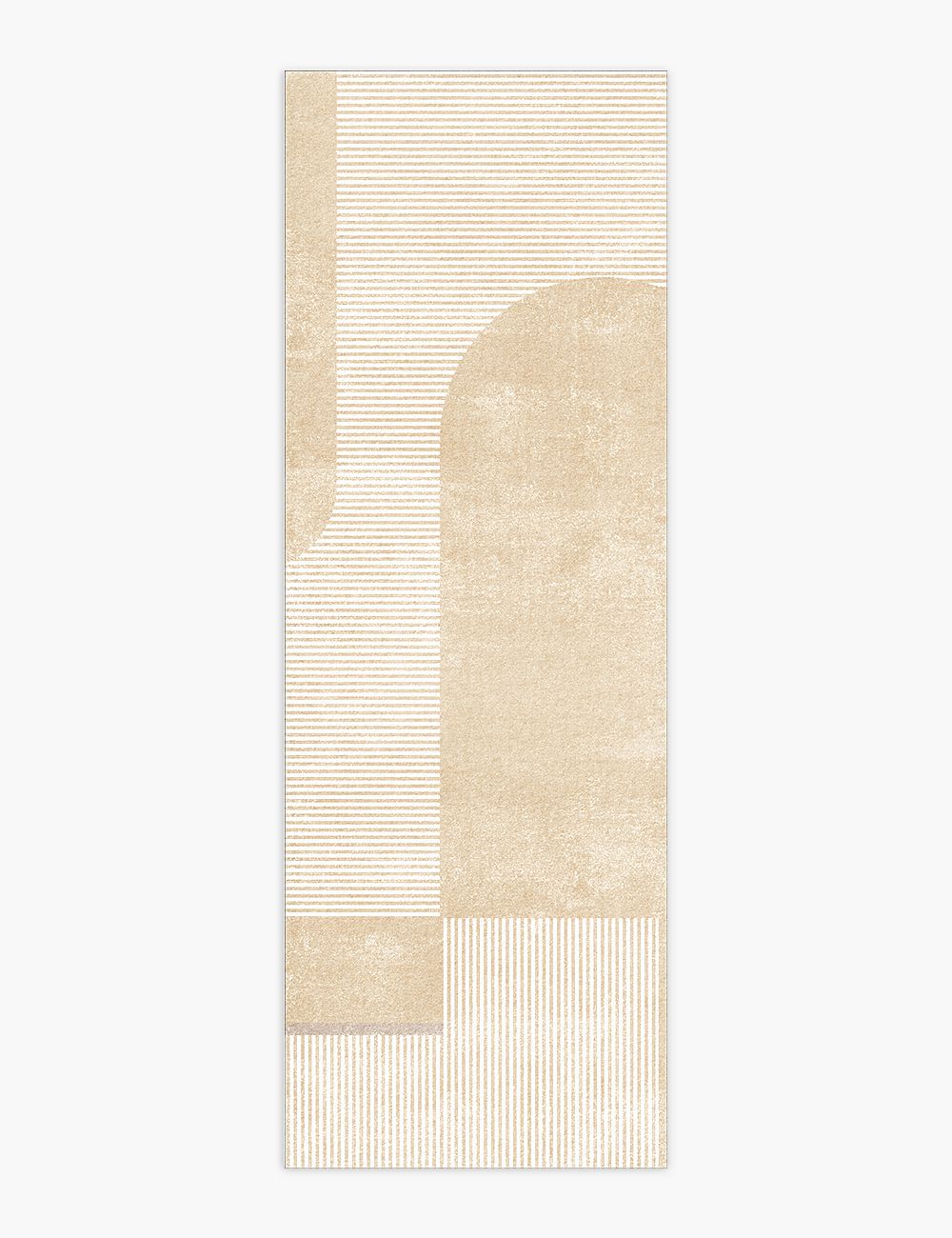 Golden Hour Warm Beige Washable Rug