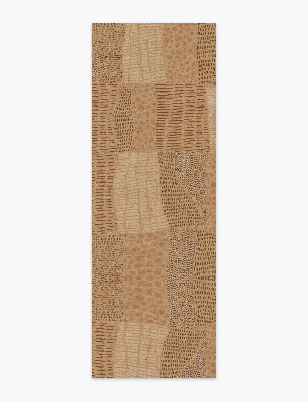 Pebble Path Warm Brown Washable Rug