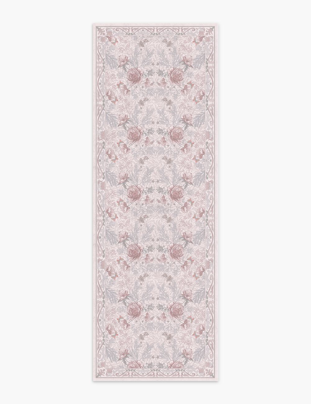 Twilight Garden Misty Rose Washable Rug