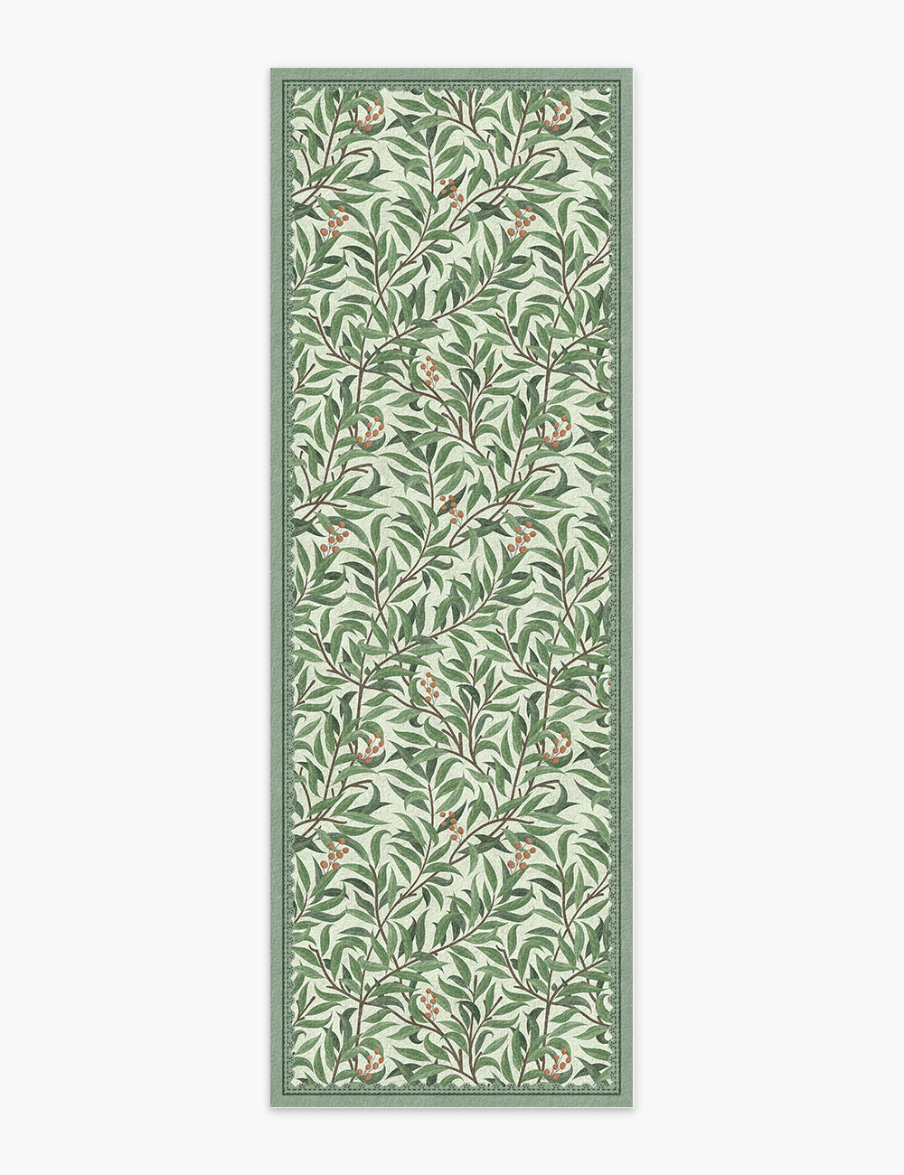 Willow Show Spring Green Washable Rug