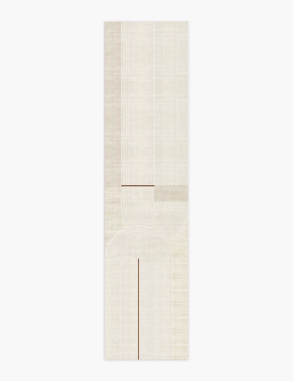 Crossed Path Frosted Almond Washable Rug