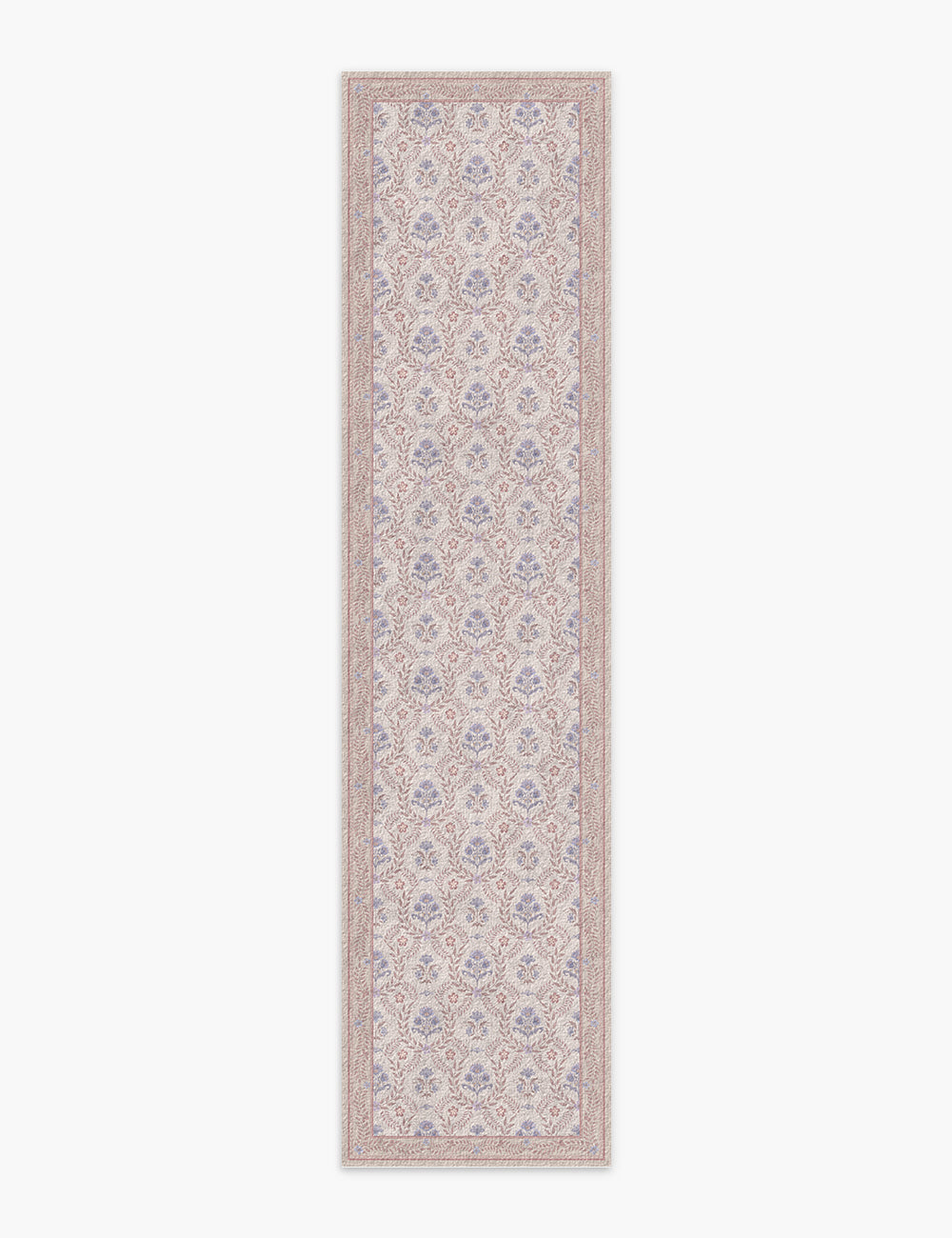 Jewel Garden Pale Pink Washable Rug