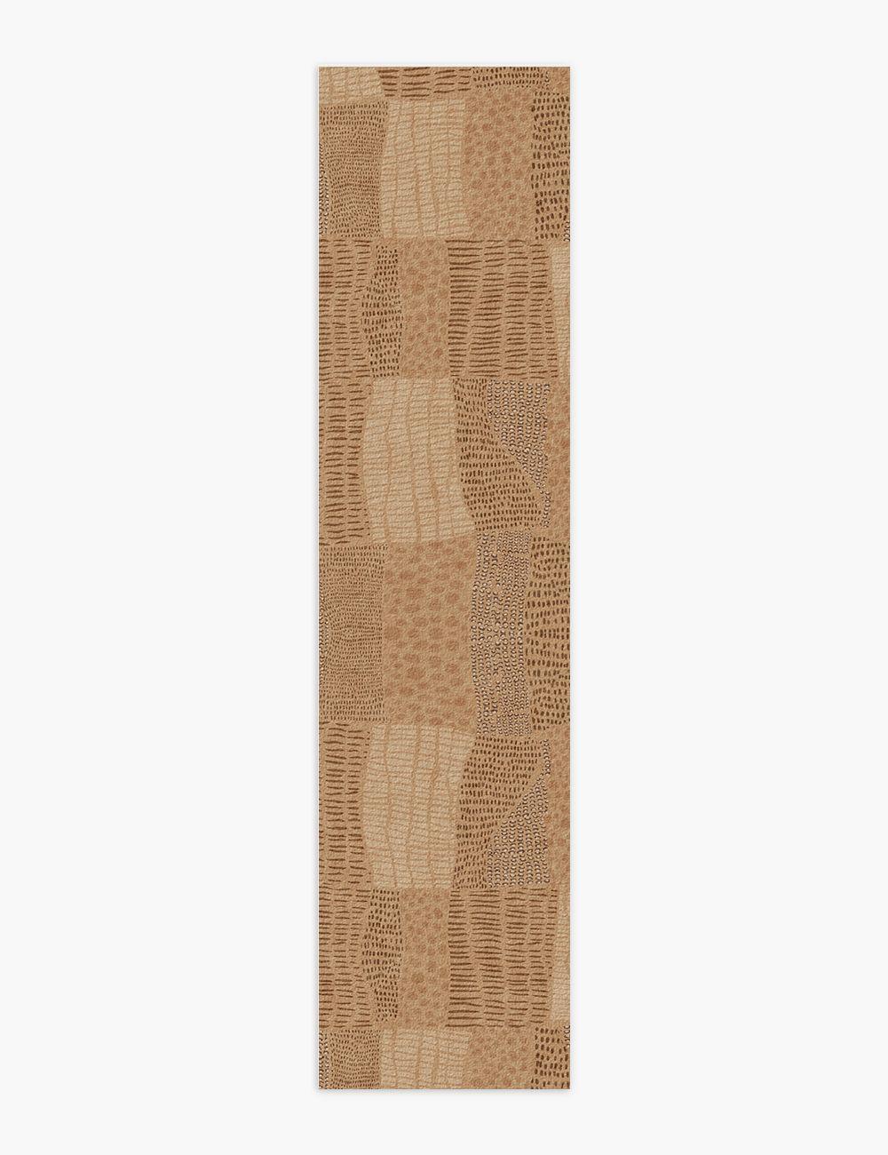 Pebble Path Warm Brown Washable Rug
