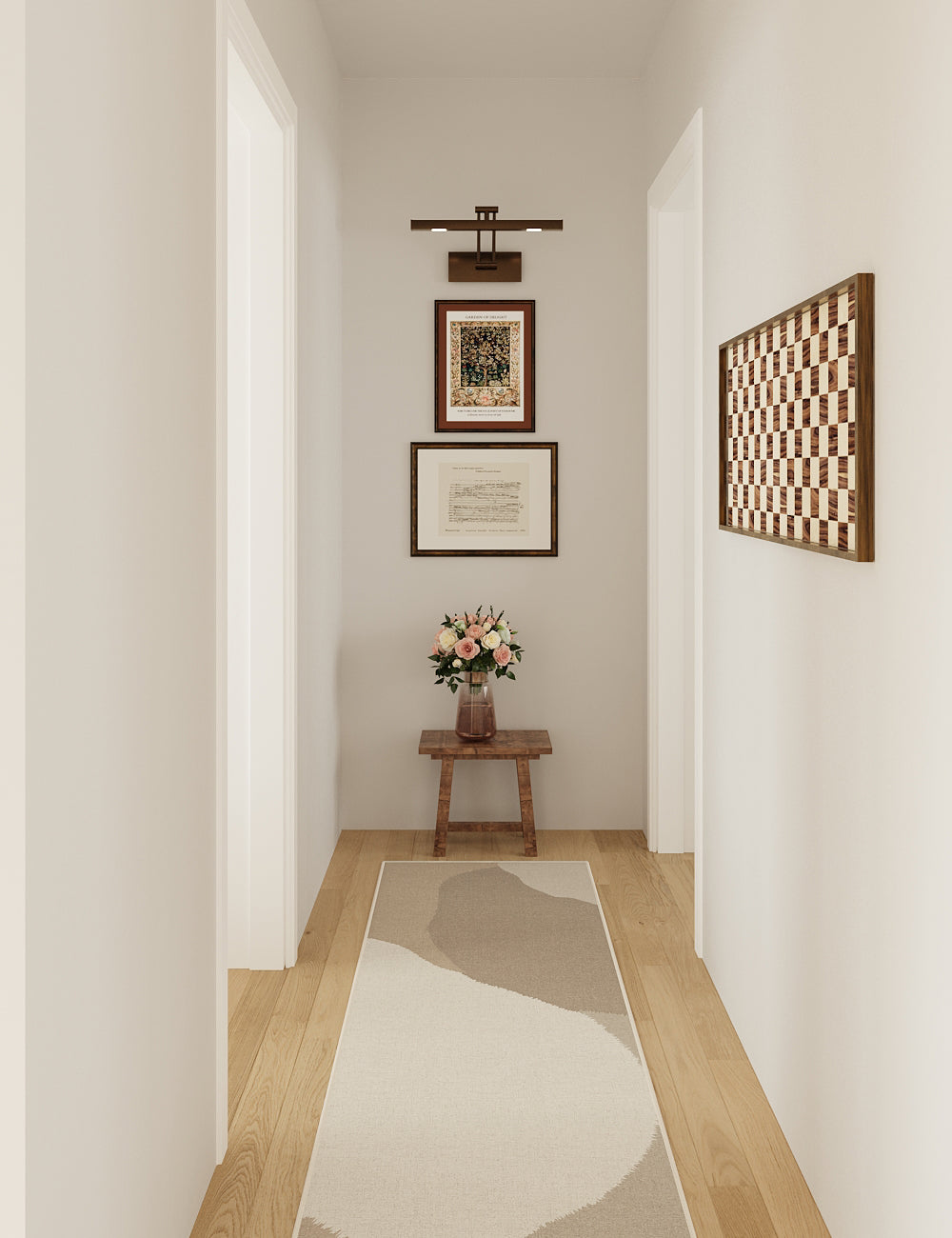 Ragged Ripple Almond Cream Washable Rug