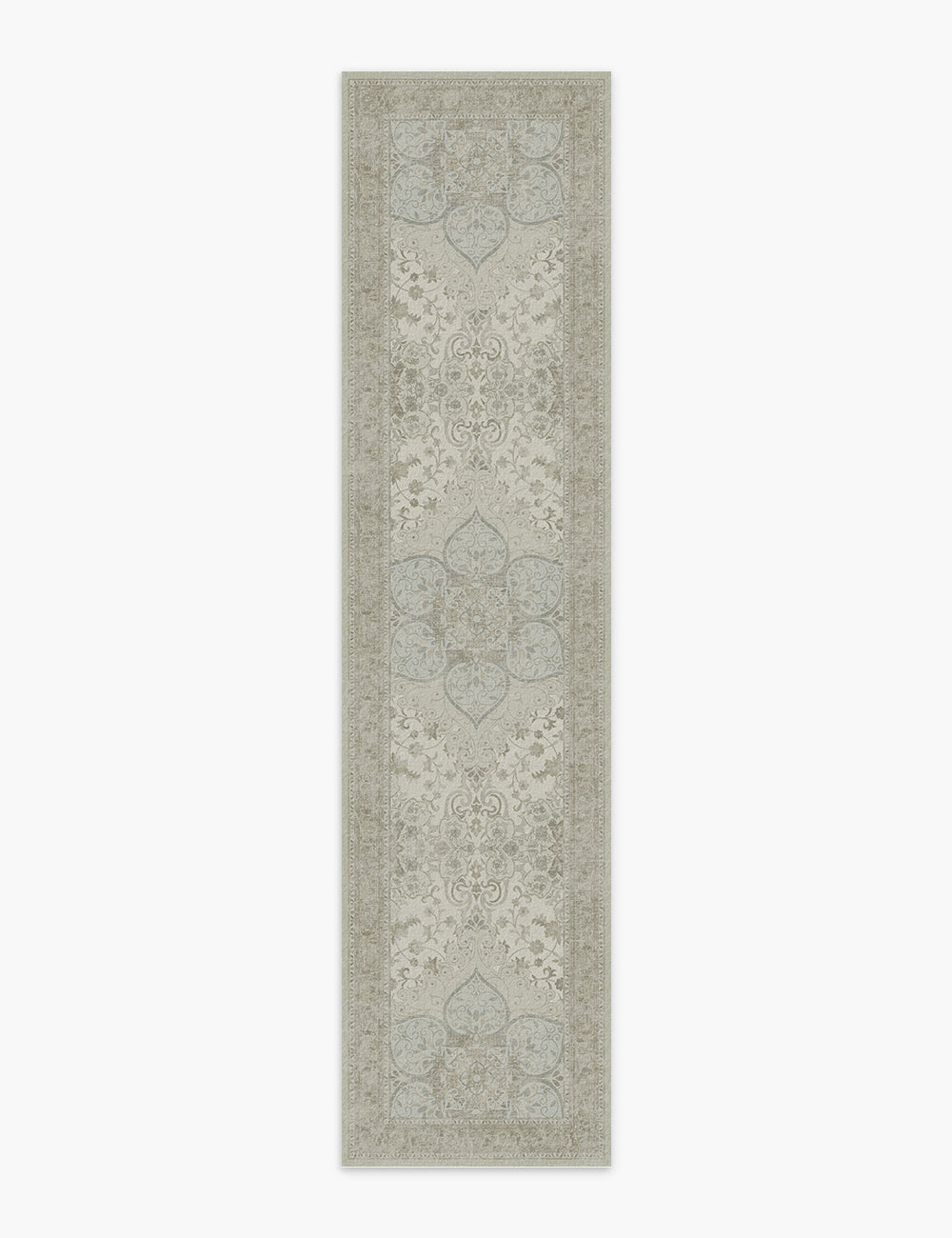 Sacred Bloom Soft Moss Washable Rug