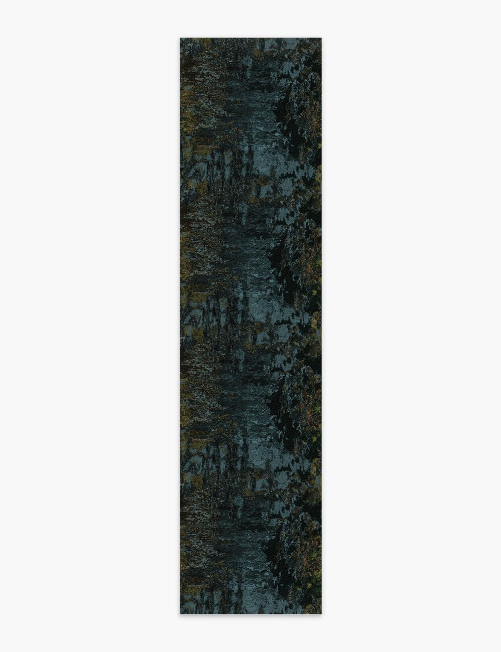 Silent Grove Dark Cyan Washable Rug