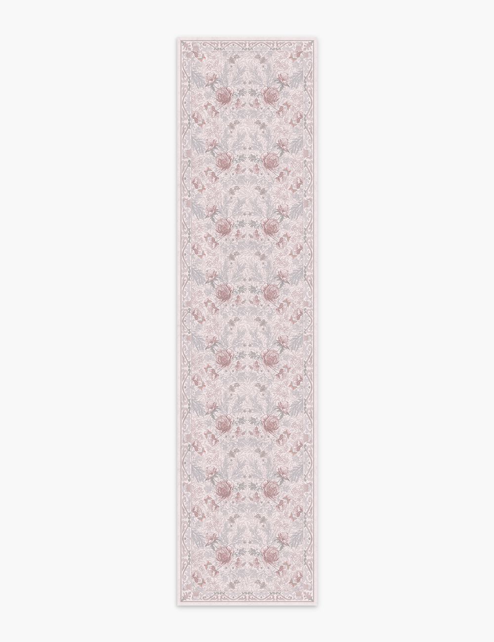 Twilight Garden Misty Rose Washable Rug