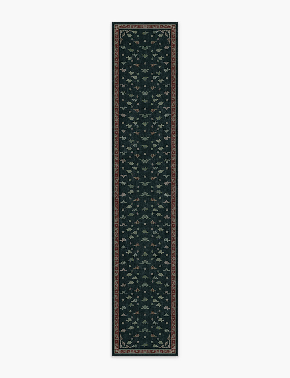 Auspicious Cloud Midnight Forest Washable Rug