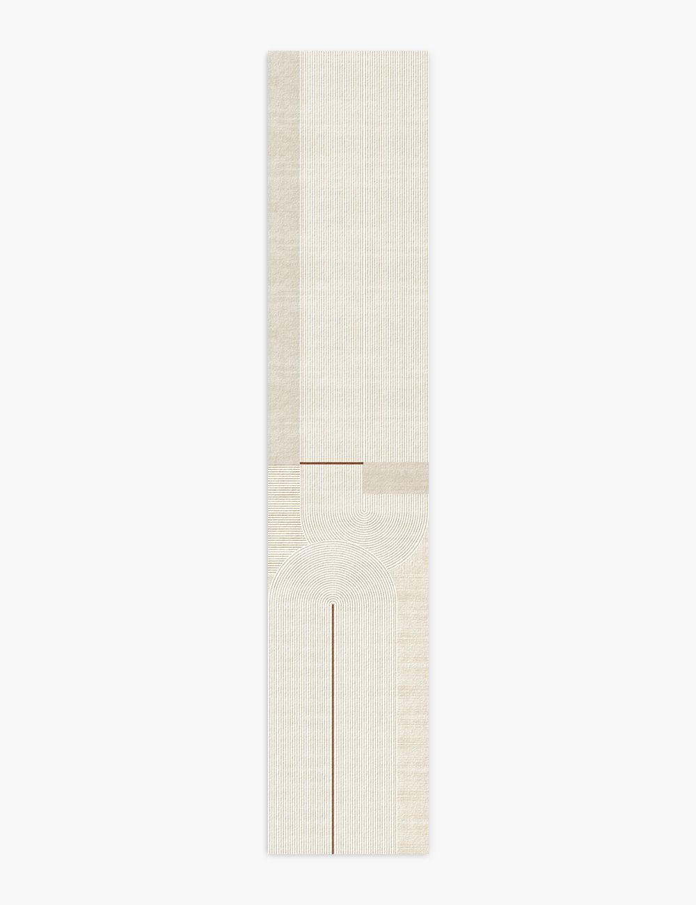 Crossed Path Frosted Almond Washable Rug