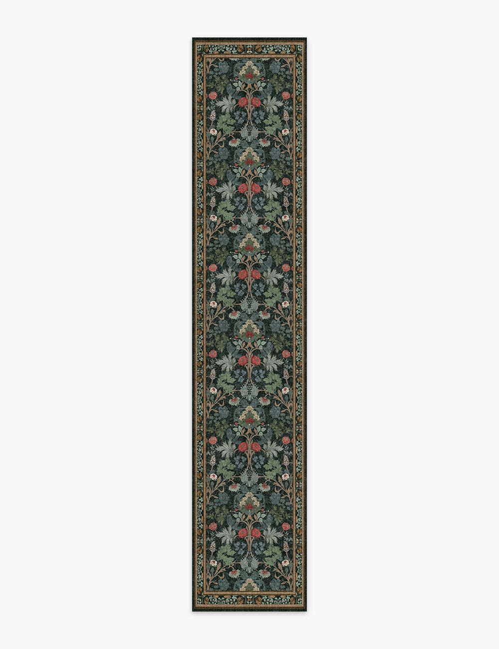 Morning Garden Midnight Forest Washable Rug