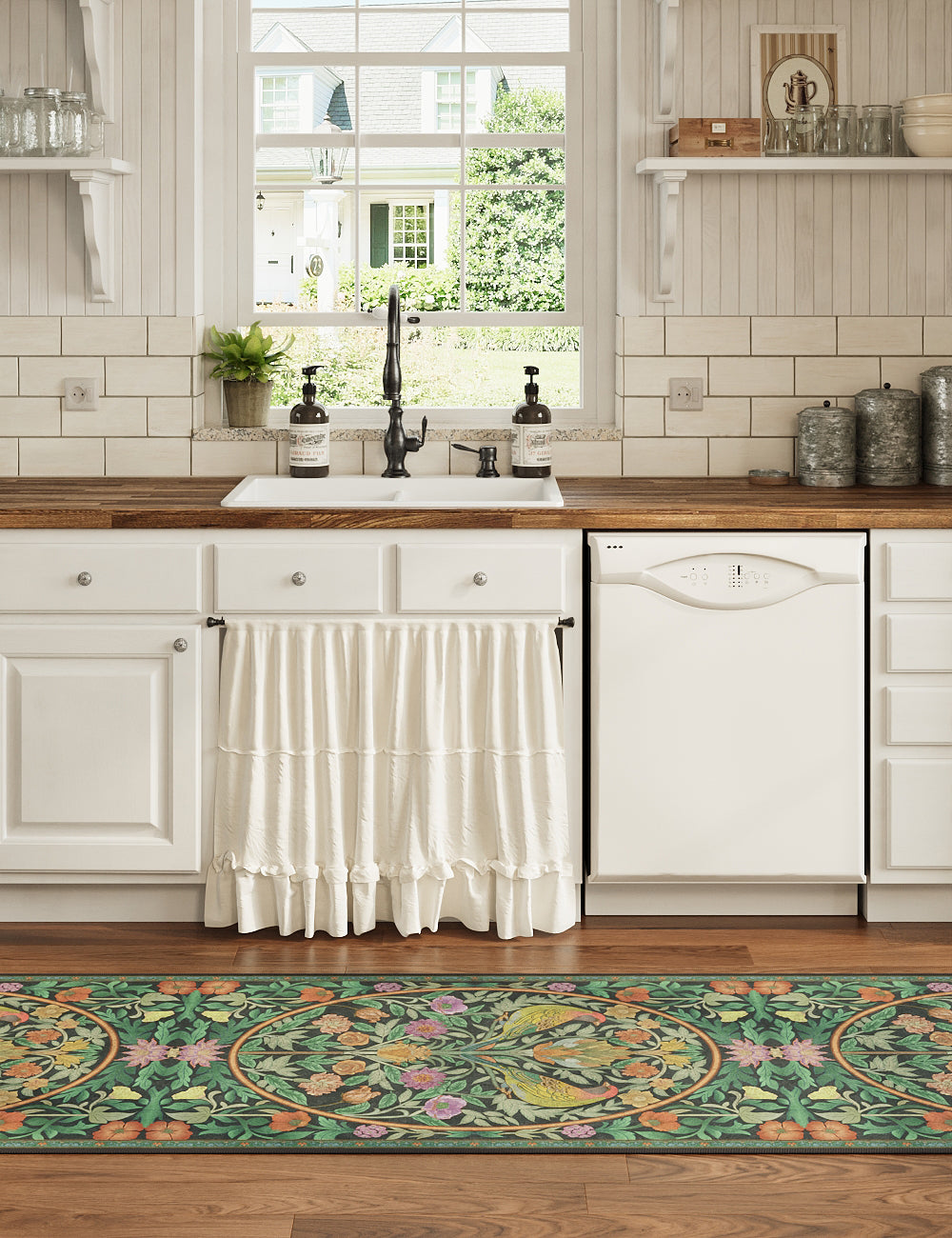 Orchard Keepsake Verdant Jewel Washable Rug