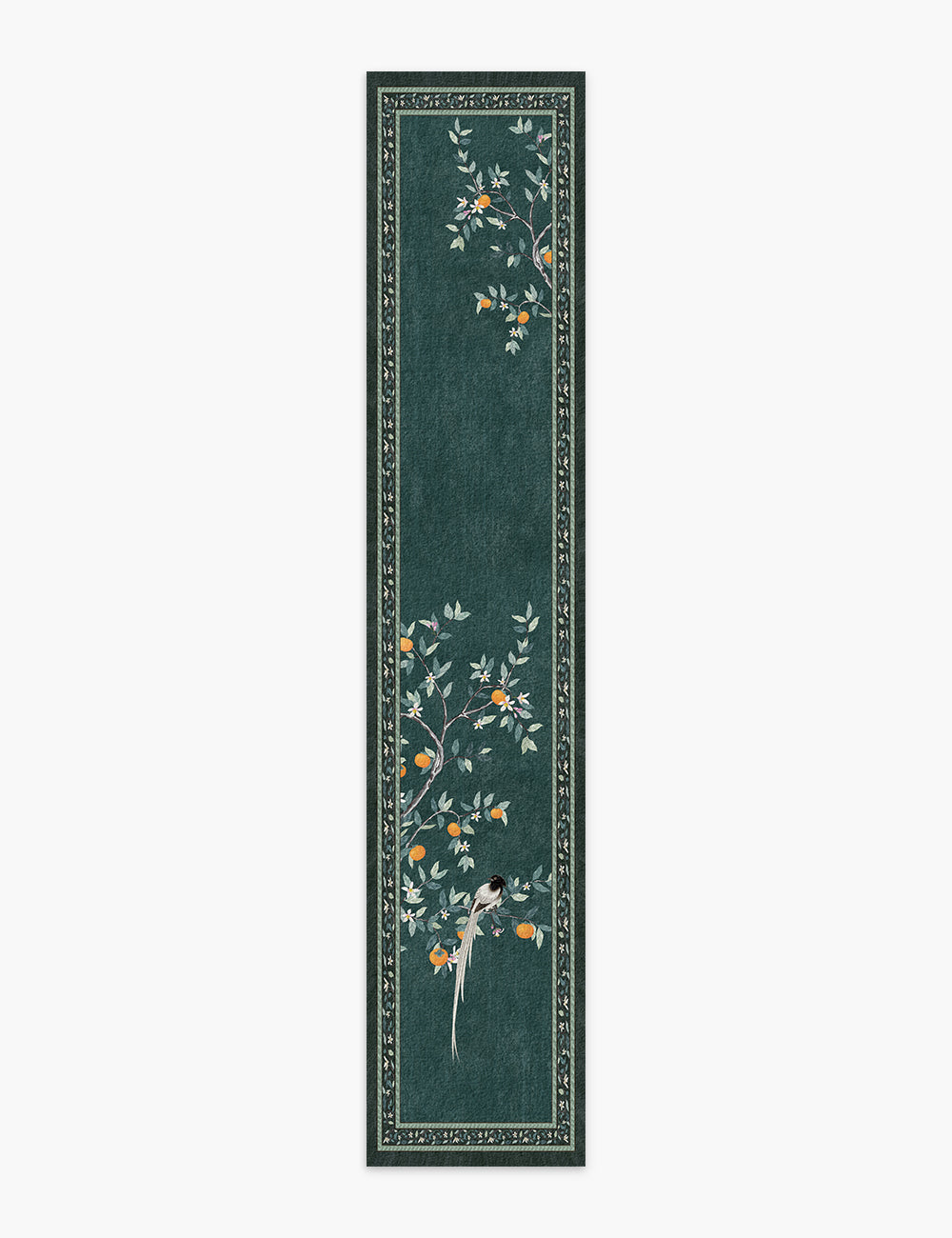 Persimmon Blessing Midnight Emerald Washable Rug
