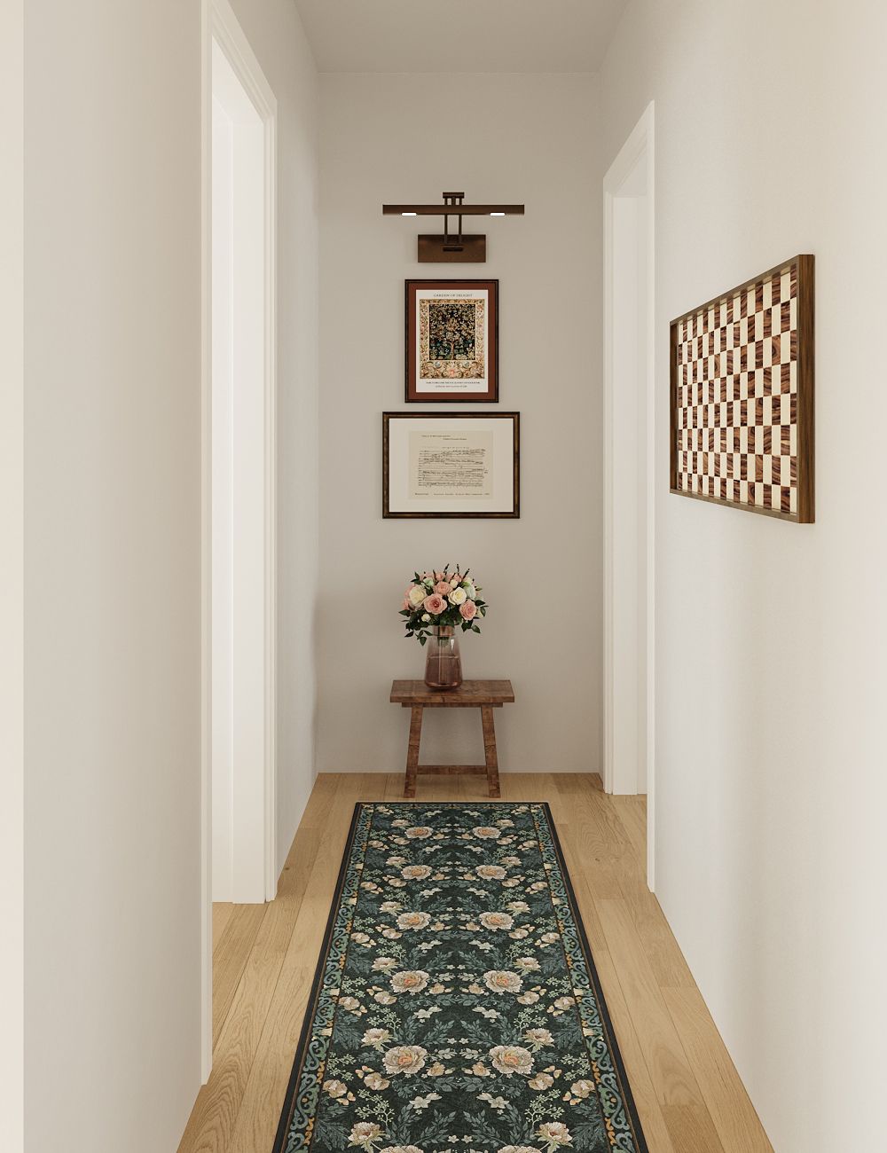 Twilight Garden Shadow Green Washable Rug