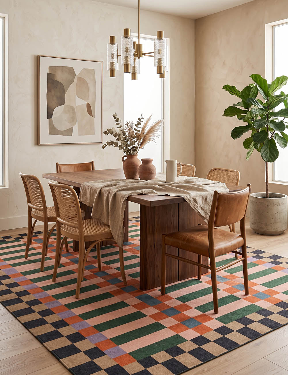 Curtain Call Multicolour Washable Rug
