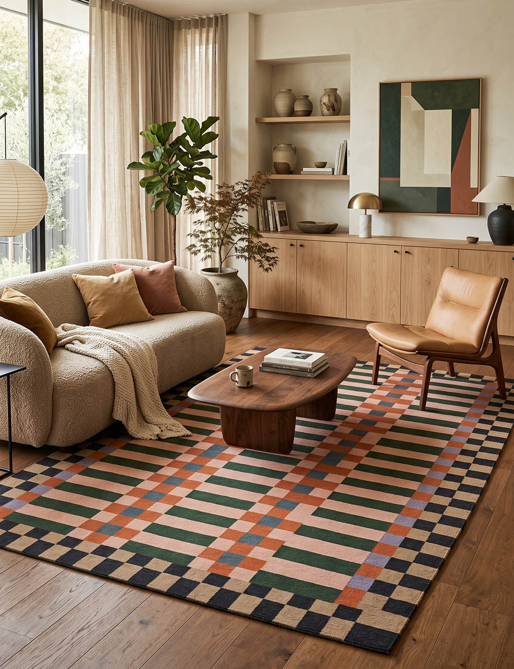 Curtain Call Multicolour Washable Rug